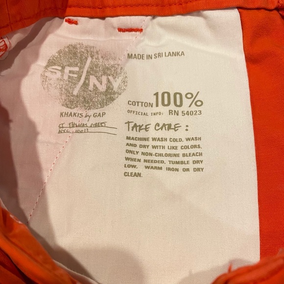 Gap Red Boyfriend Roll-up Shorts. Size 2. - Picture 4 of 5